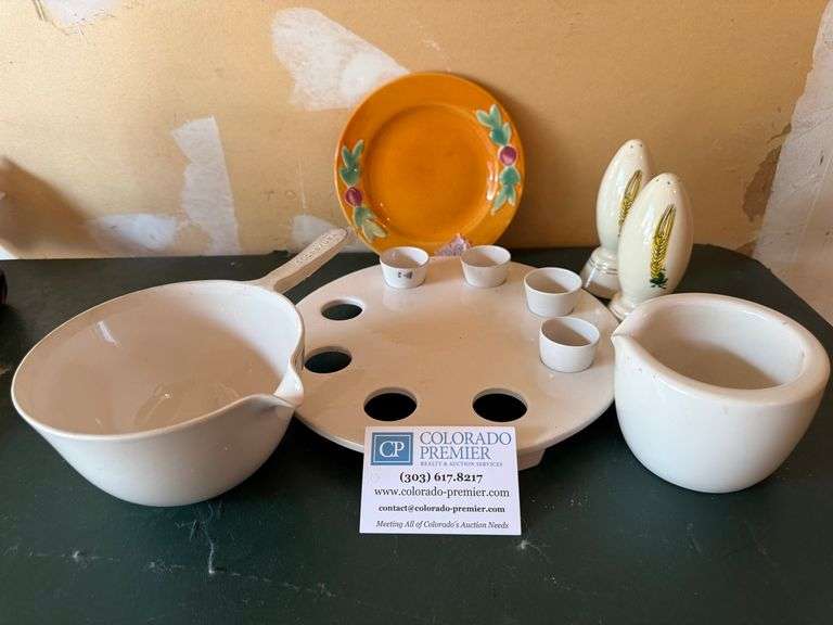 Coors, Salt Shakers, Bowls, Dessert Plate