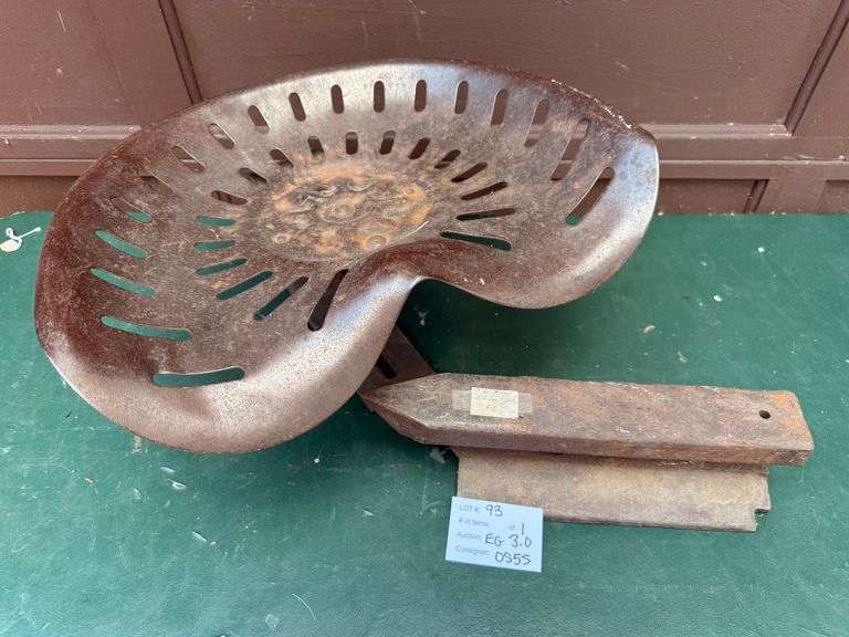 Vintage Tractor Seat, Anvil