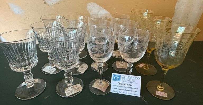 Etched Glass, Stemware