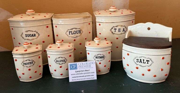 Maruhon Ware Canisters, Spice Jars