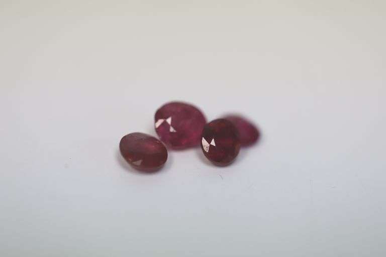 Faceted Ruby Stones