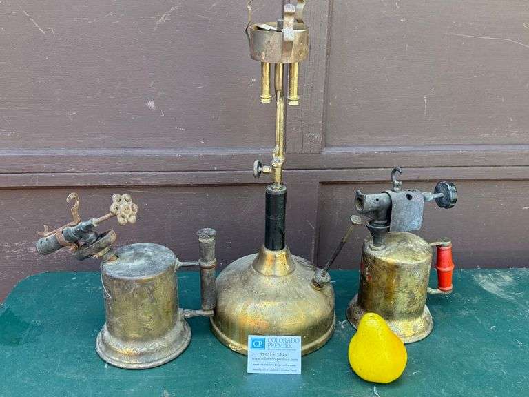 Brass Kerosene Lamp, Torches
