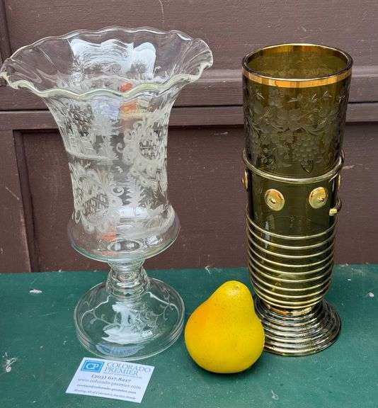 Moser, Bohemian Glass, Vases