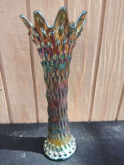 Carnival Glass Vase
