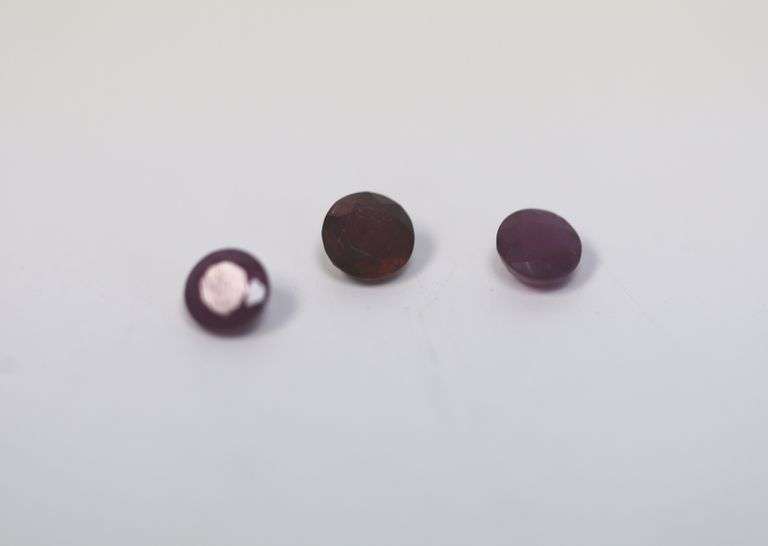 Faceted Round Cut Rubies