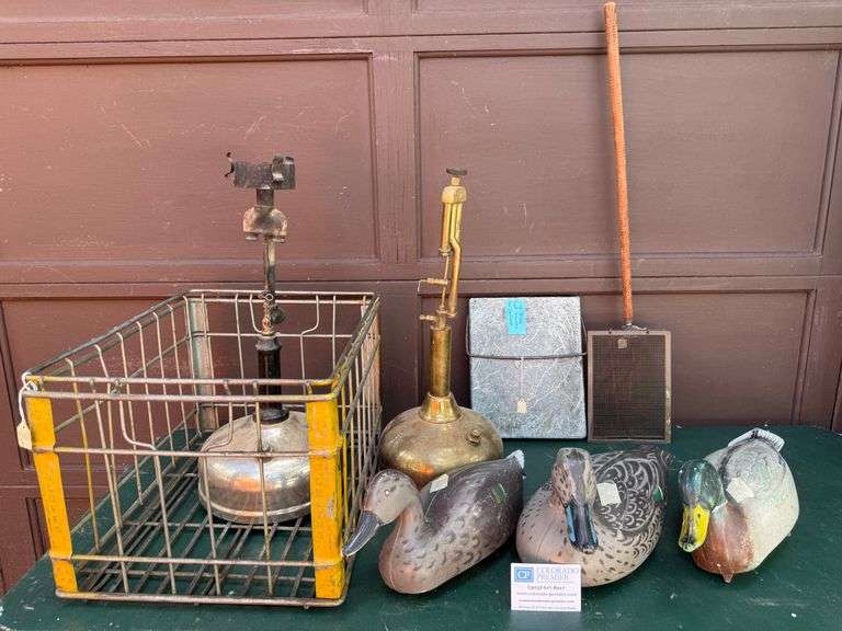 Duck Decoys, Metal Milk Crate