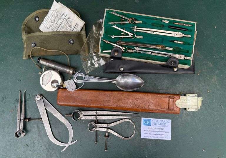 Slide Ruler, Drafting Set