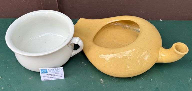 Vintage Chamber Pot, Bed Pan