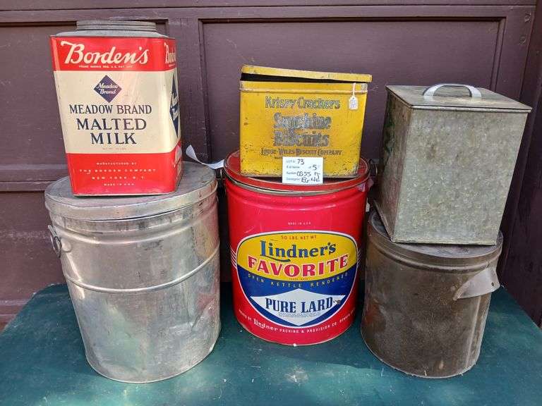 Borden's, Lindors, Vintage Tins