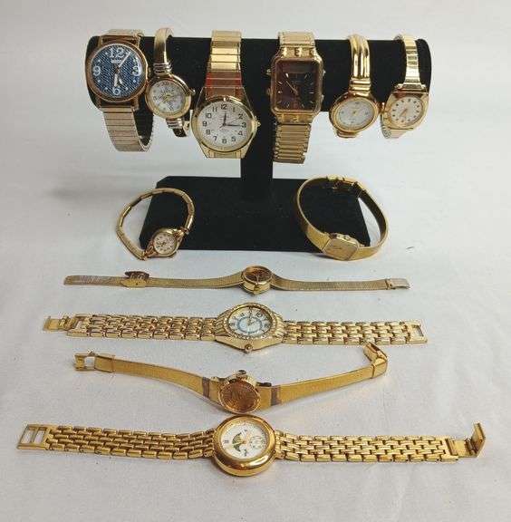 Timex, Elgin, Seiko, Vintage Gold-Toned Watches