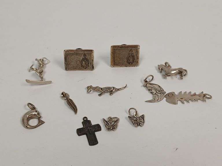 Sterling Silver Charms and Cufflinks