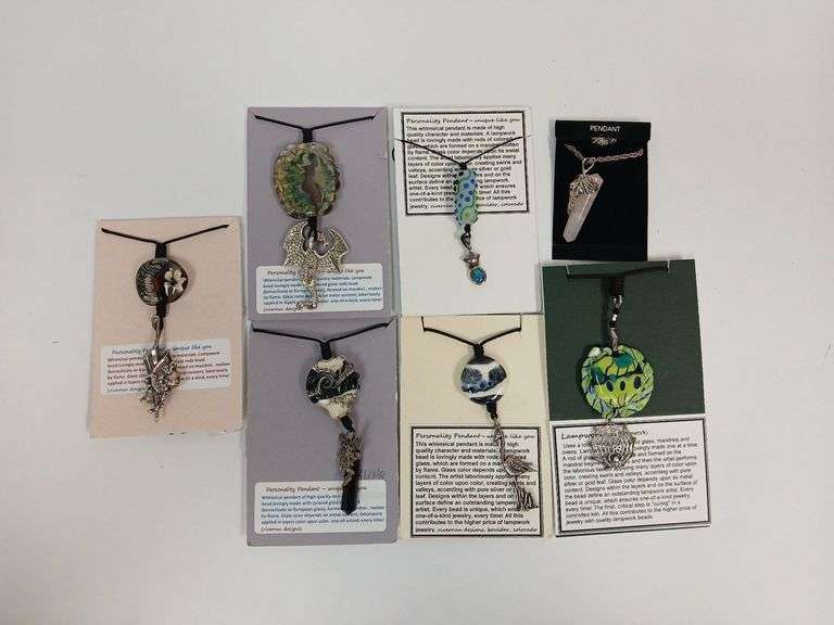 Riverrun Designs, Sterling and Glass Necklaces