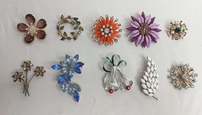 Vintage Rhinestone Brooches