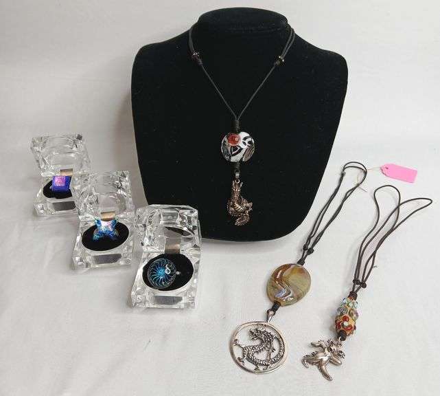 Sterling Silver, Glass, Handmade Jewelry