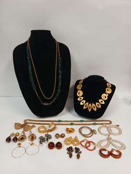 Gold-Toned Vintage Costume Jewelry