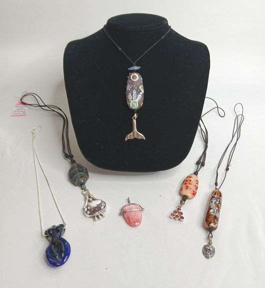 Sterling Silver, Glass, Stone, Handmade Jewelry