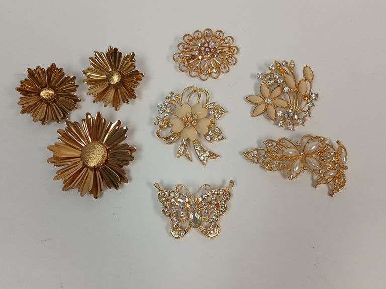 Sarah Coventry, Gold-Toned and Rhinestone Jewelry