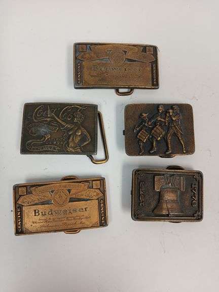 Oden, Coca-Cola, Budweiser, Vintage Belt Buckles
