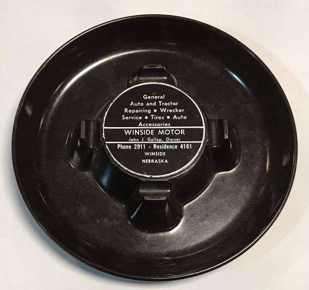 Winside Motor - Advertising Ash Tray - Winside, Nebraska