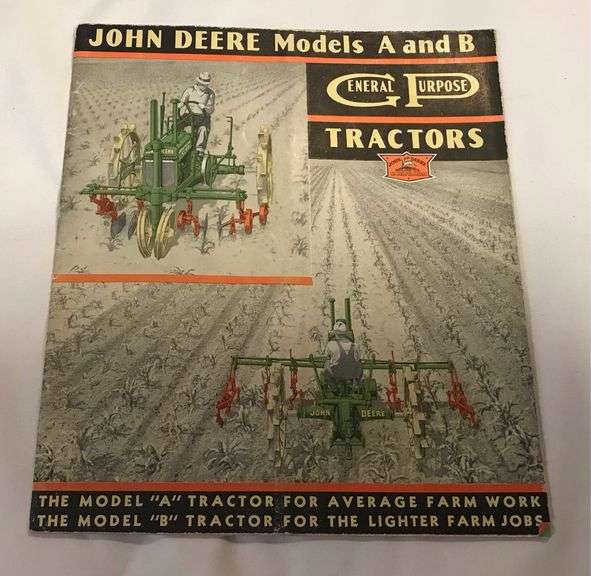 John Deere Models A & B General Purpose Tractors Sales Brochure