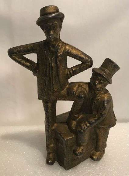 Cast Iron Mutt & Jeff Coin Bank
