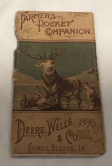 1893 Deere, Wells & Co. Council Bluffs, Ia - Farmers Pocket Companion