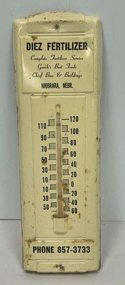 "Diez Fertilizer - Niobrara, NE" Advertising Thermometer