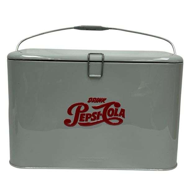 Vintage "Pepsi-Cola" Metal Cooler