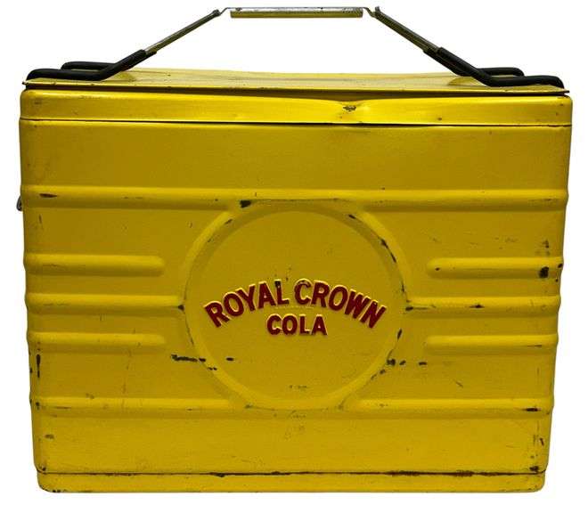Royal Crown Cola Metal Carrying Cooler