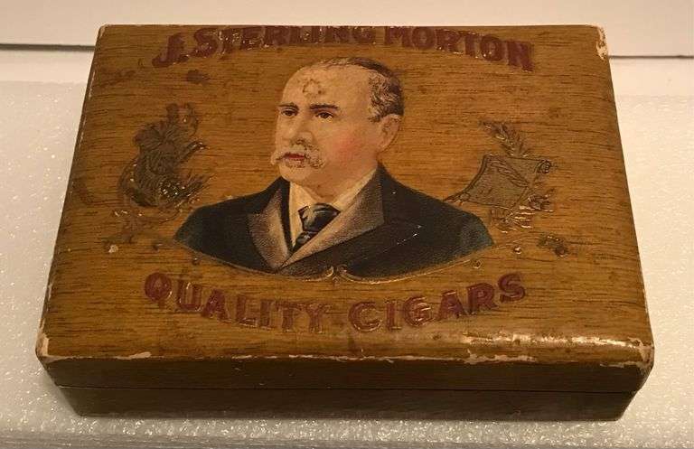 J. Sterling Morton Quality Cigars - Cigar Box