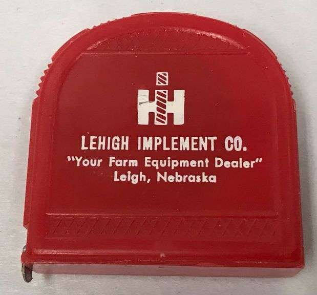 Lehigh Implement Co. International Harvester Advertising Tape Measure