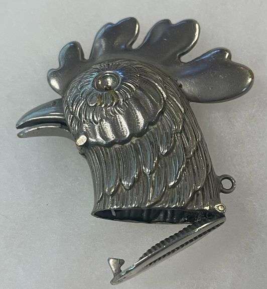 Rooster / Hen Vintage Match Safe