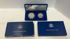1986-S US Proof Liberty Coin Set - Silver Dollar & Clad Half Dollar