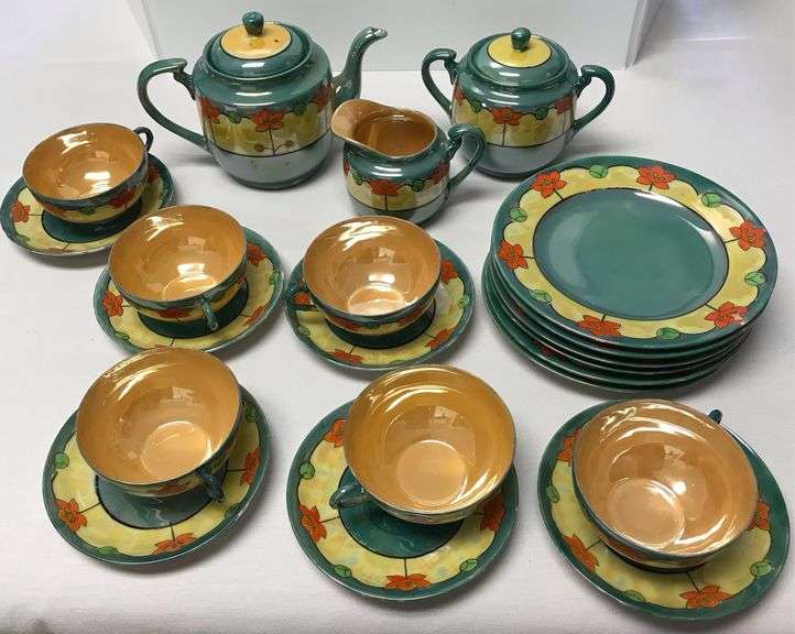 Japanese Tea Set Texture Japan Tea Set - Creamer Auction