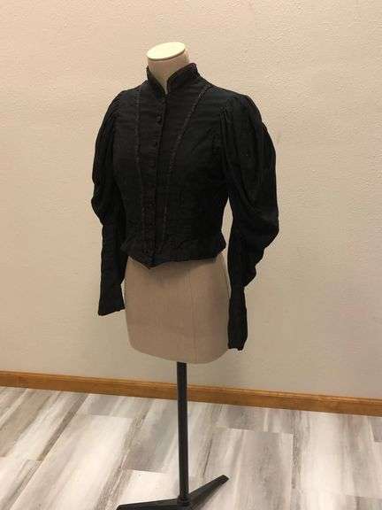 Victorian Black Cotton Jaquard Shirt