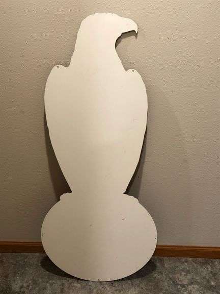 Case Eagle and Globe Enamel Sign