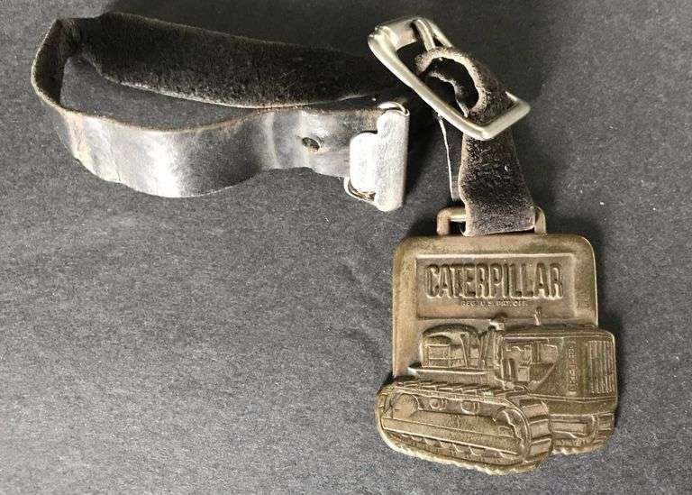 OLD “CATERPILLAR” WATCH FOB-TRACK TYPE TRACTOR-SIOUX FALLS DEALER