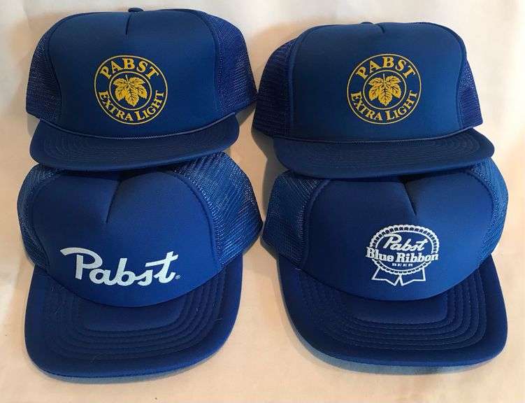 (4) Pabst / Pabst Blue Ribbon - Advertising Hats