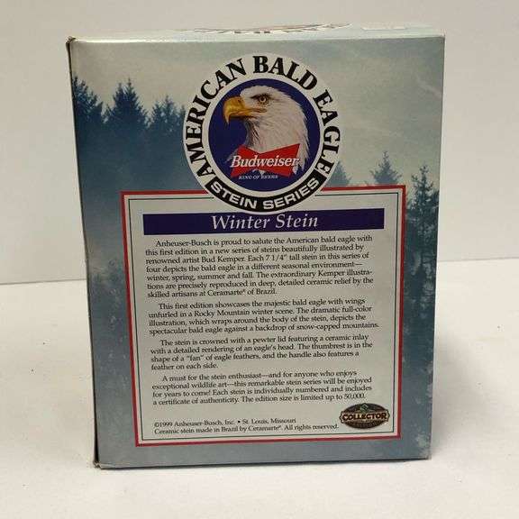 Budweiser Bald Eagle Winter Beer Stein