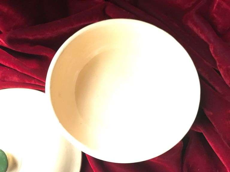 OLD “WATT STARFLOWER” COVERED BOWL OR DISH-QUITE NICE WITH CORRECT LID