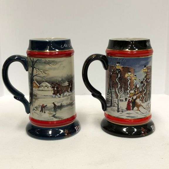 Set of 2: American Tradition Budweiser Steins