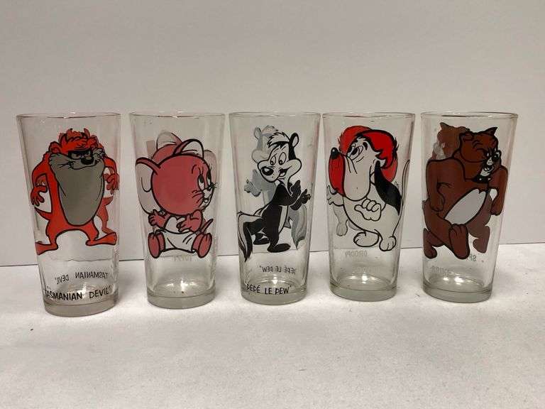 Lot of 5 Cartoon Charcter Tumblers