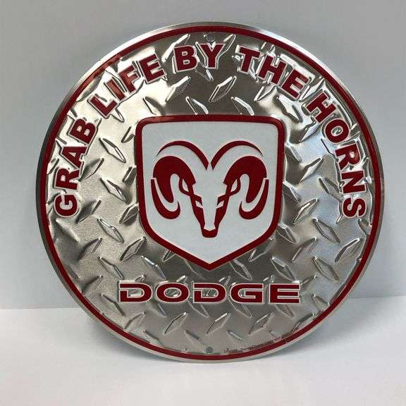 Dodge Diamond Plate Sign
