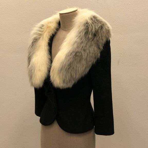 1950s Don Loper Fur Collar Jacket