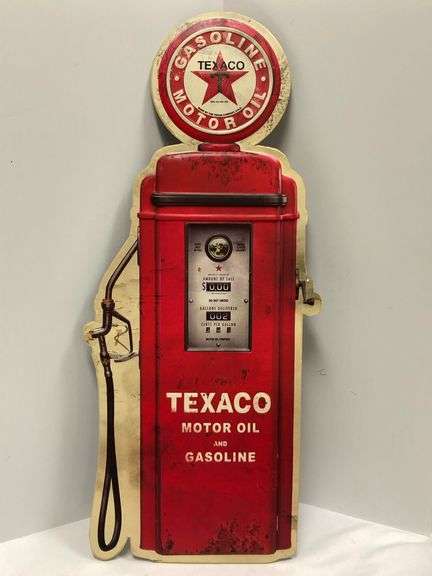 Texaco Gas Pump Sign