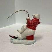 Coca-Cola Polar Bear Music Box & Fishing Polar Bear