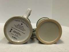 Lot of 2 Lidded Beer Steins