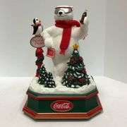 Coca-Cola Polar Bear Music Box & Fishing Polar Bear