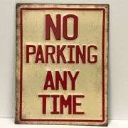 No Parking Any Time