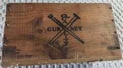 ANTIQUE PINE SHIPPING BOX “GURNEY QUALITY” SHOE NAILS-ODD & EARLY